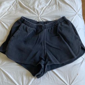 Brandy Melville black waffle shorts